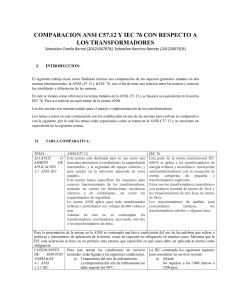 COMPARACION ANSI C57.12 Y IEC 76 CON RES