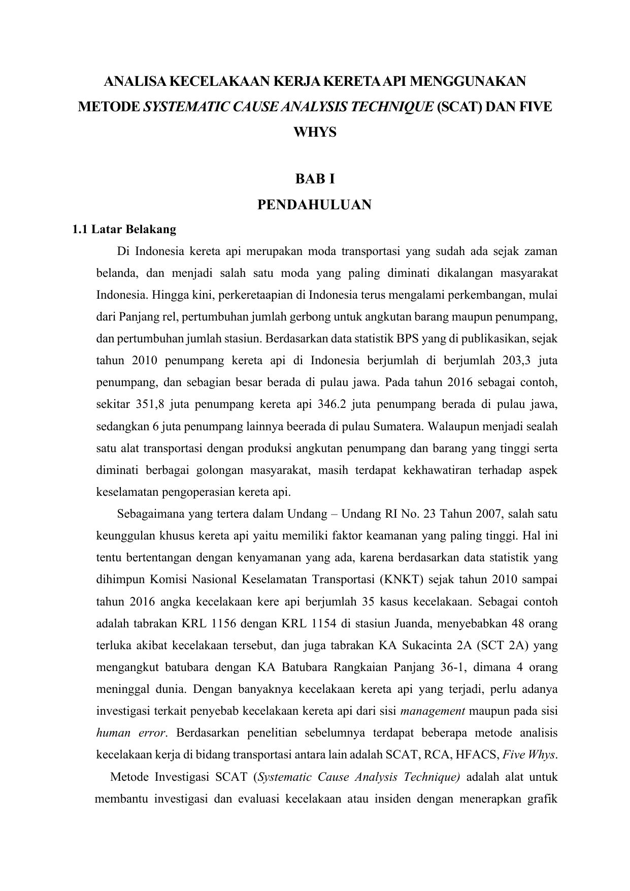 Contoh Laporan Hasil Investigasi Kecelakaan Kerja Nusagates