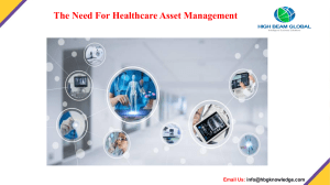 The Need For Healthcare Asset Management