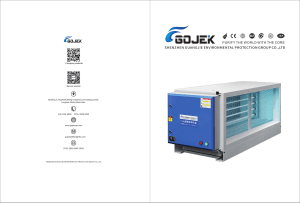 UV Ozone chamber duct mounted Industrial Commercial Electrostatic Air Cleaner/Electrostatic Precipitator.