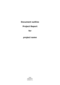 Project end report