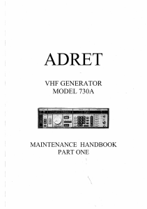 adret730A miantenance manual I