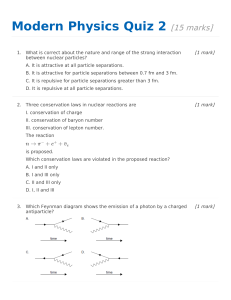 Modern Physics Quiz 2