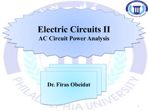9 AC circuit power analysis