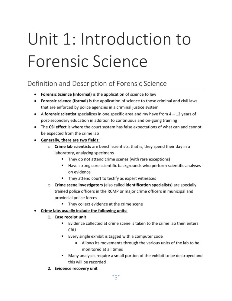 Document Analysis Forensic Science Definition