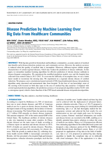 Chen et al. - 2017 - Disease Prediction by Machine Learning Over Big Da