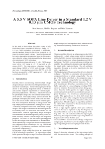 High Voltage SOPA Line Driver in CMOS Technology