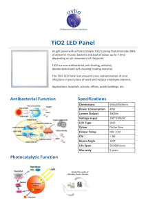 TiO2 LED Panel