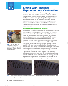 7.5 - living with thermal expansion and contraction