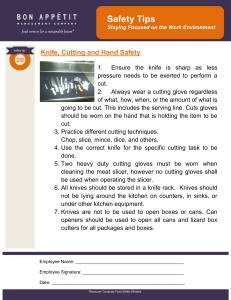 Knife Cutting and Hand Safety Tips 20