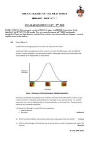 Exam assessment 2020