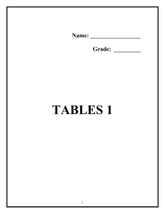 Tables 1 booklet 2010