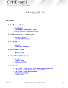 LAB MANUAL FOR CCNA