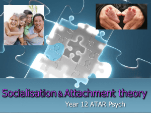 Socialisation and Attachment theory 