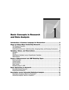 Research & Data Analysis Basics