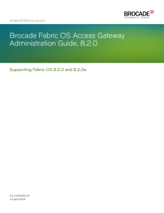 Brocade Fabric OS Access Gateway Administration Guide 8.2.0