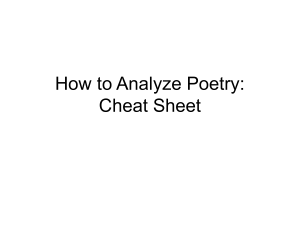01 - How to Analyze Poetry