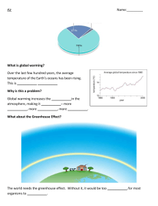 The Greenhouse Effect and Acid RainName