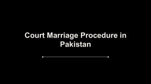 Best Law Firm For Court Marriage Procedure in Pakistan