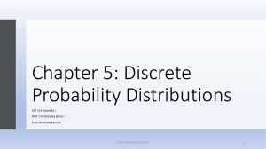 ACT 114 MGT 114 Statistics I Chapter 5