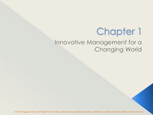 CHƯƠNG 1 innovative management for a changing world