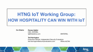 IoT Workgroup - How Hospitality can win with IoT
