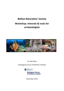 Geology for Archaeologists workshop