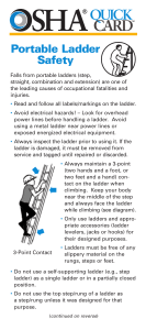 Portable Ladder Safety (OSHA Standard)