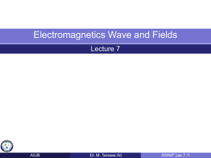 Electromagnetics Wave and Fields