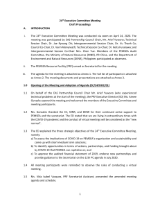 Draft Proceedings 24th EC Meeting 30 April 2020