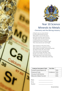 Minerals to Metals Booklet 2012
