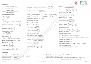 Chemistry equations and Periodic Table NOT FOR SALE