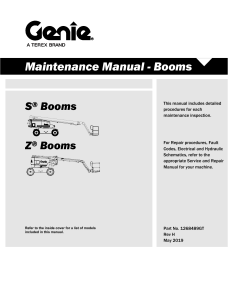 Genie Boom Lift manual