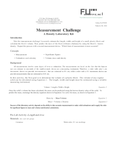 lab, measurement challenge