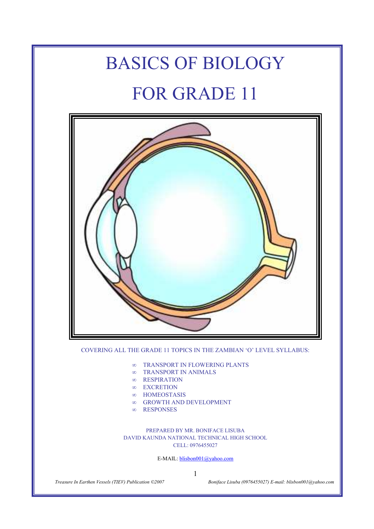 Grade 11 Biology Editable Lesson Plan Gidemy Resource Downloads Vrogue