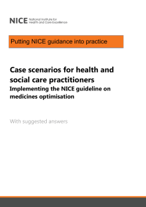 Medicines Optimisation Case Scenarios for Health Practitioners