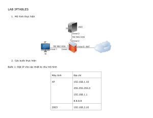 Lab IPtables