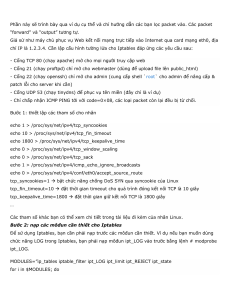 Cau hinh IPtables nang cao