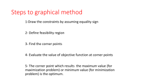 Steps to graphical method