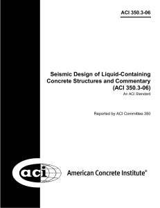 ACI 350.3-06: Seismic Design of Liquid-Containing Concrete Structures