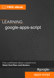 Google Apps Script eBook: Automate Google Apps