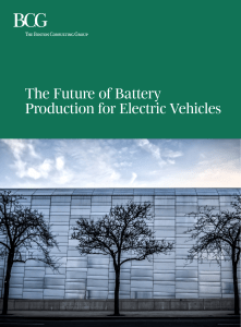 The future of battery production for electric vehicles