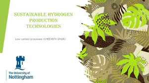 Sustainable hydrogen production technologies
