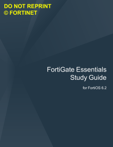 FortiGate Essentials 6.2 Study Guide-Online