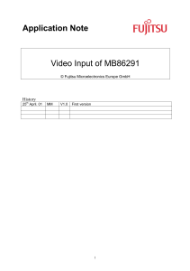 mb86291 Scarlet AN VideoInput
