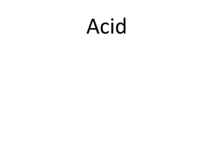 Acid(science presentation)