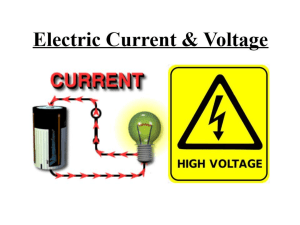 electric current and voltage