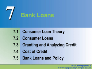 Consumer Loan - Cengage learning