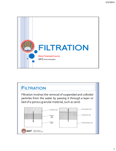 Filtration in Water Treatment: Sand Filters & Mechanisms