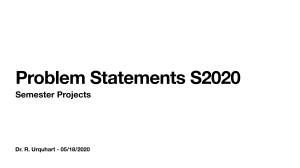 S2020 Problem Statements
